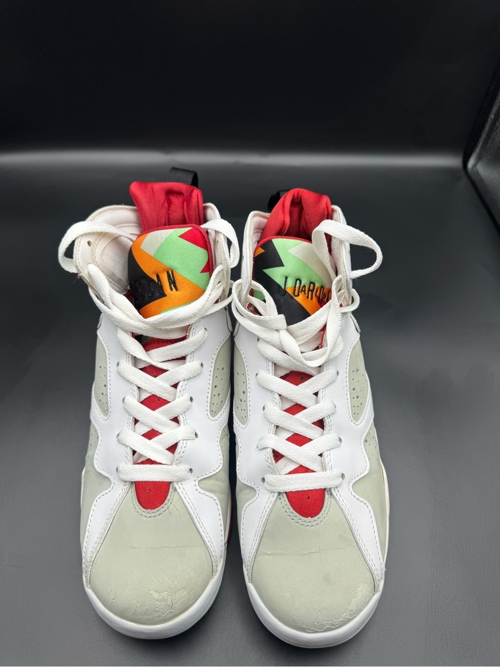 Air Jordan 7 Retro Hare GS Size 7Y | White Red | 304774-125